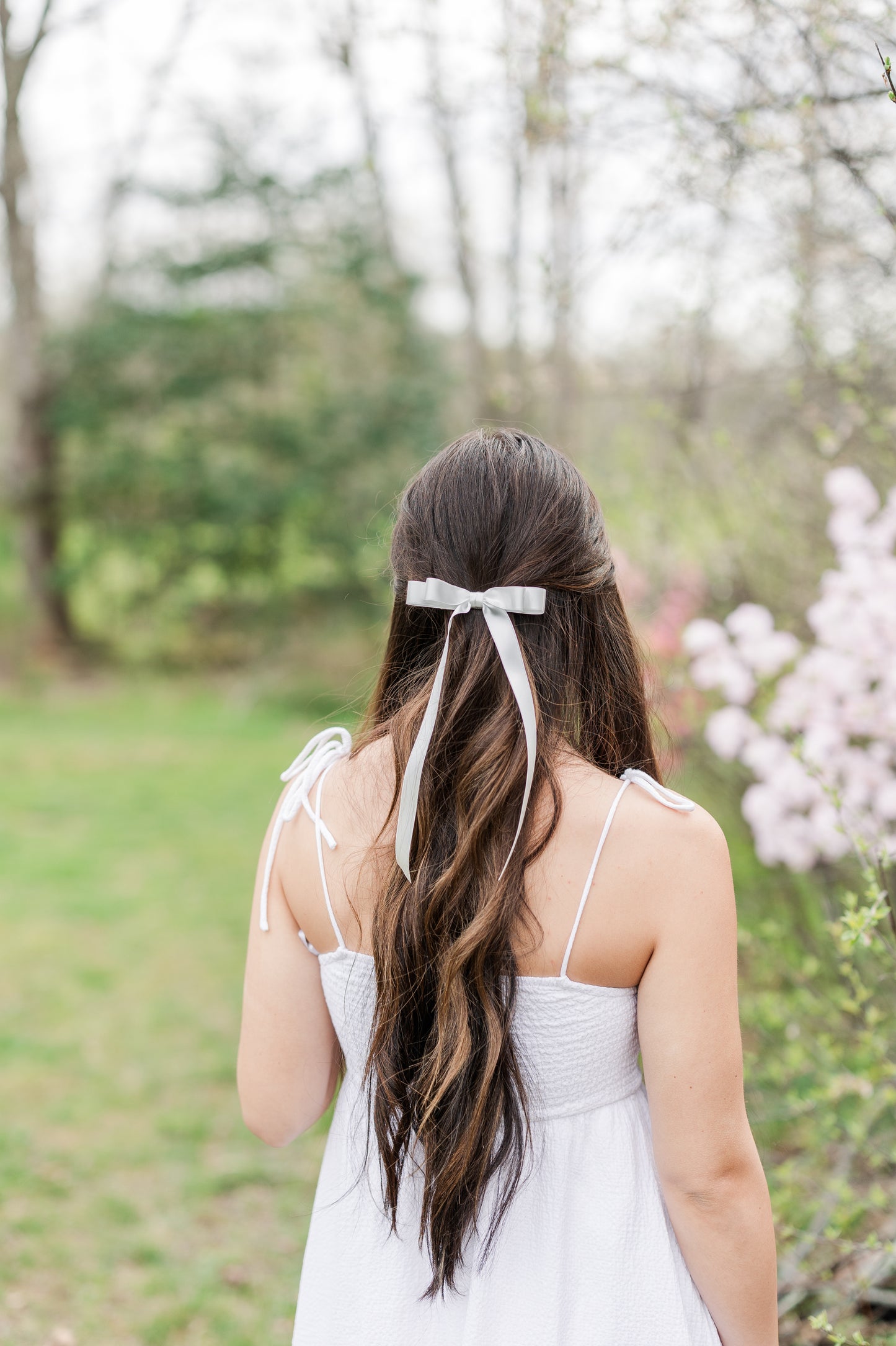 Micro Alice Signature Satin Bow Barrette