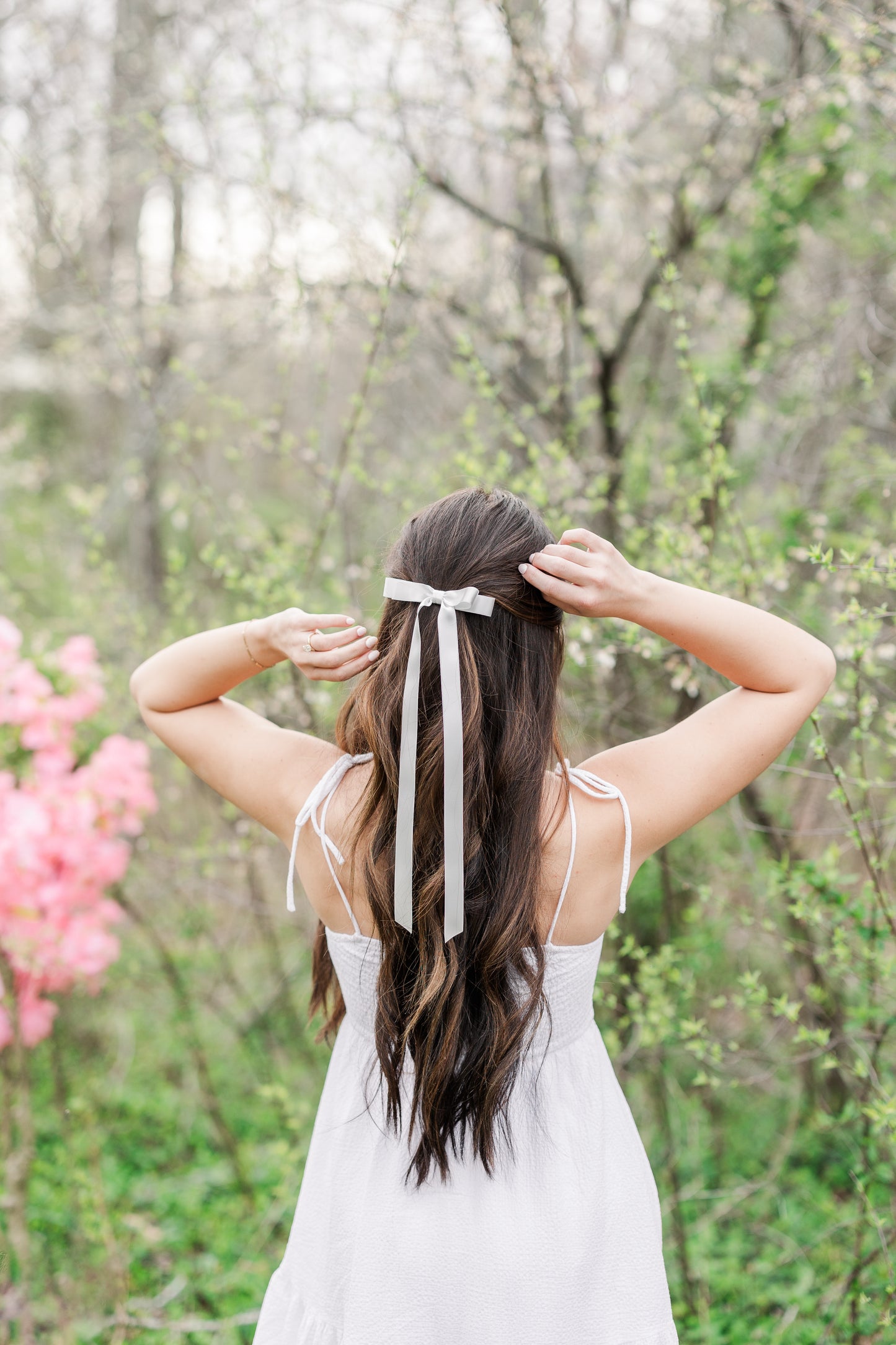 Micro Alice Signature Satin Bow Barrette