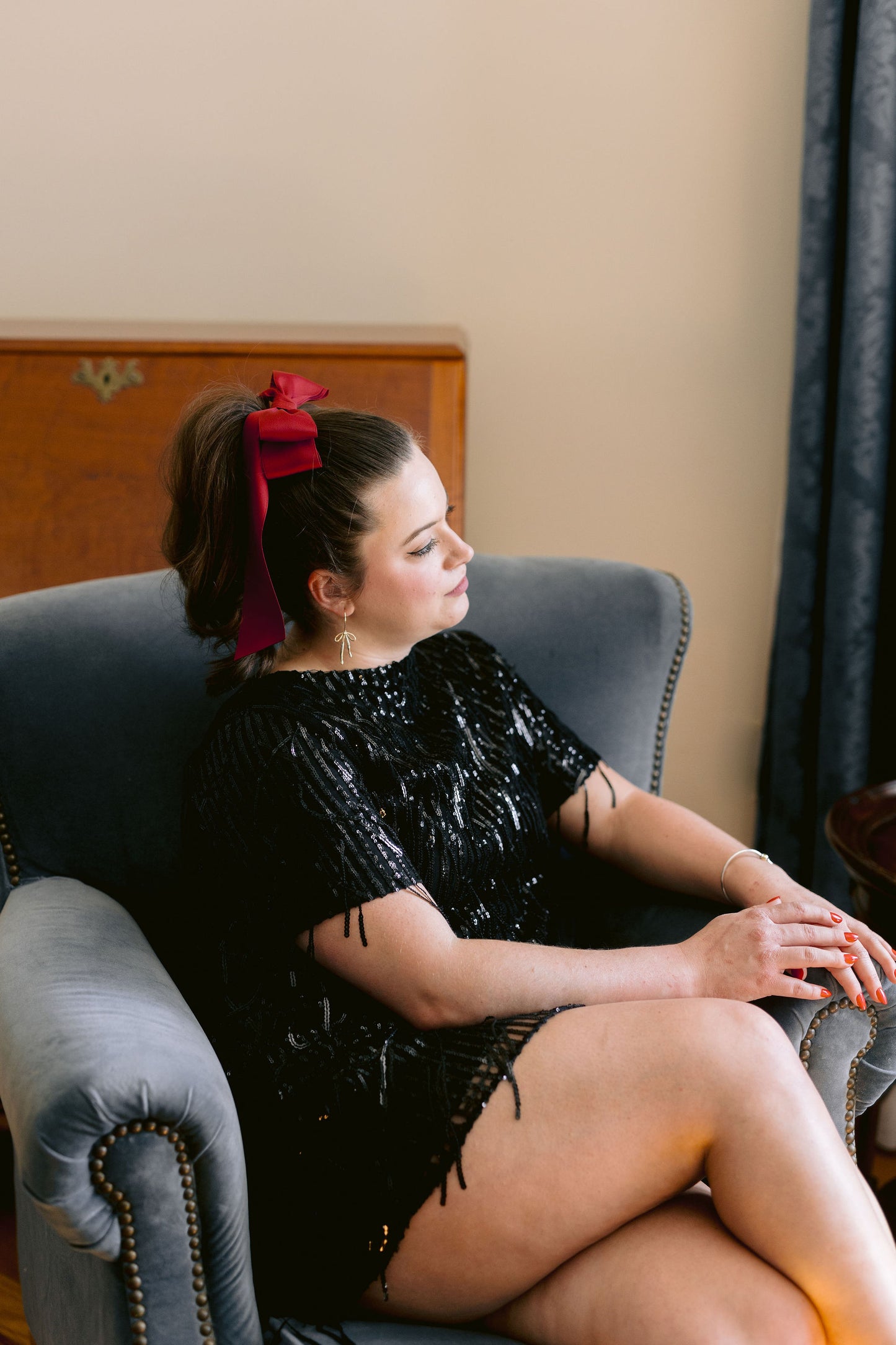 Oversized Stella Matte Satin Bow