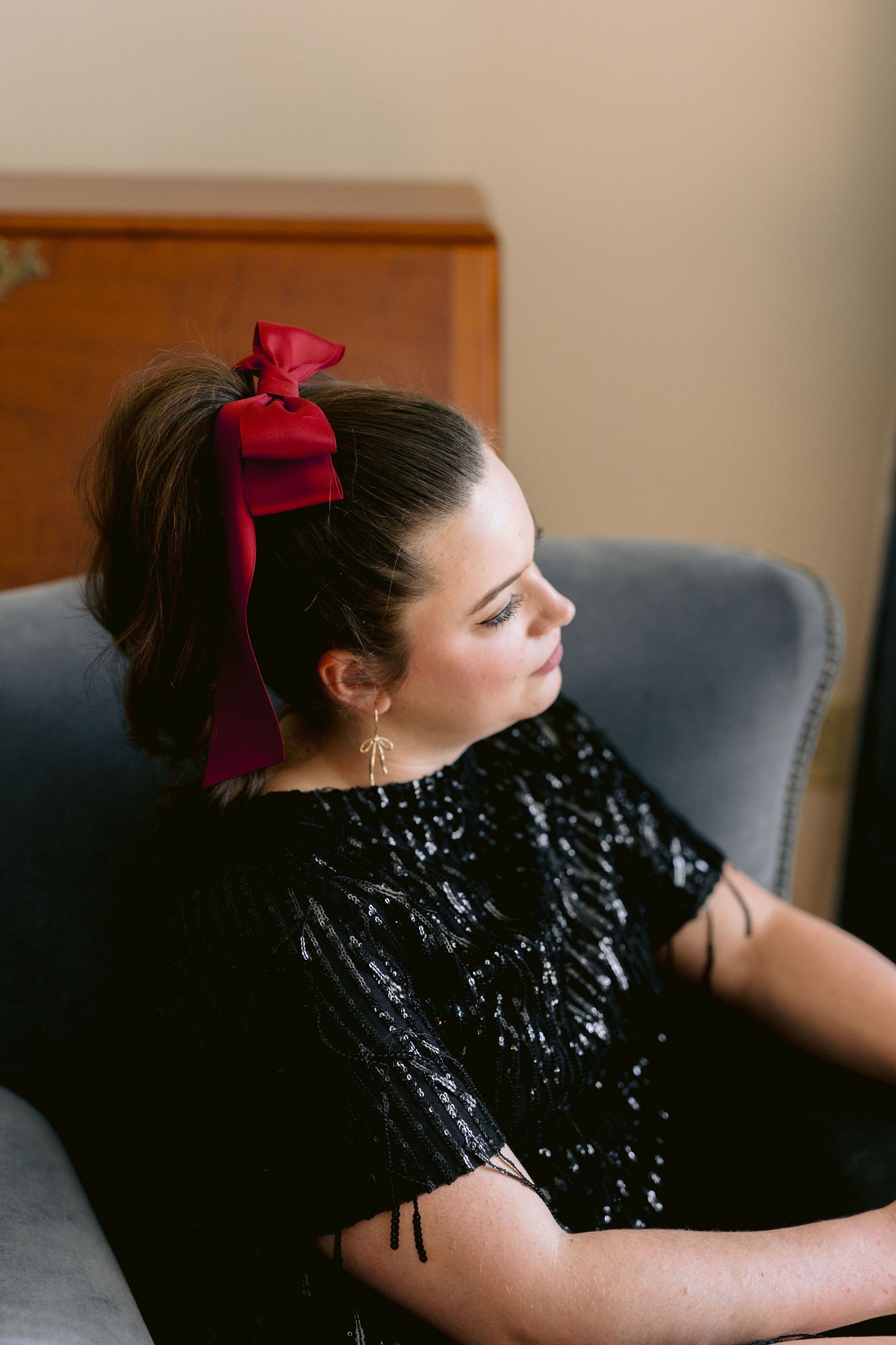 Oversized Stella Matte Satin Bow