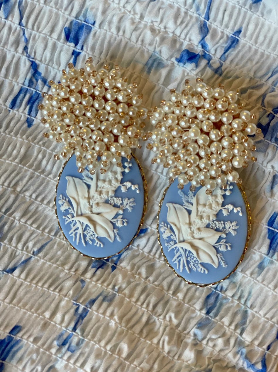 Abigail Cameo Earrings