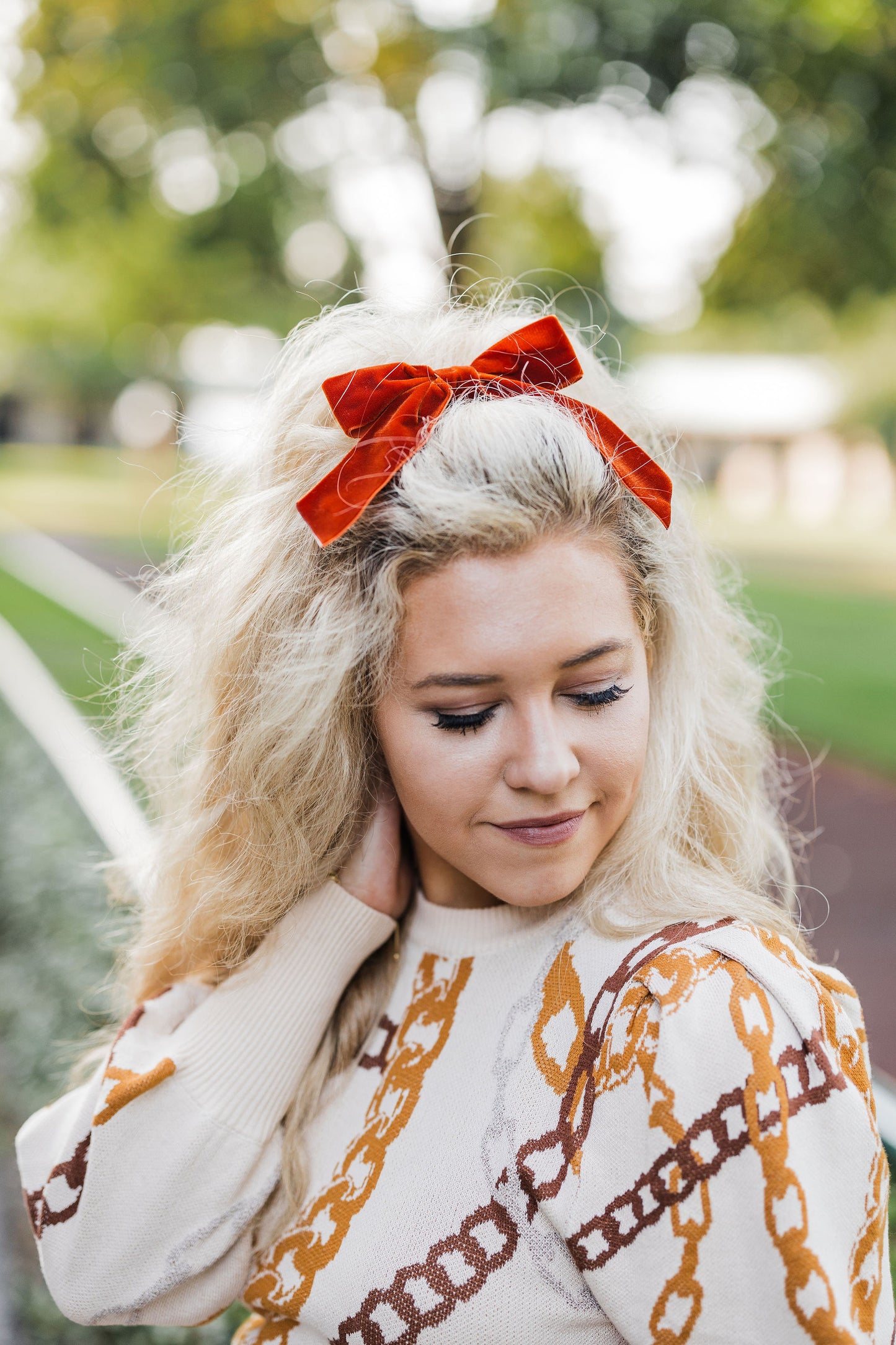 Delora Velvet Bow