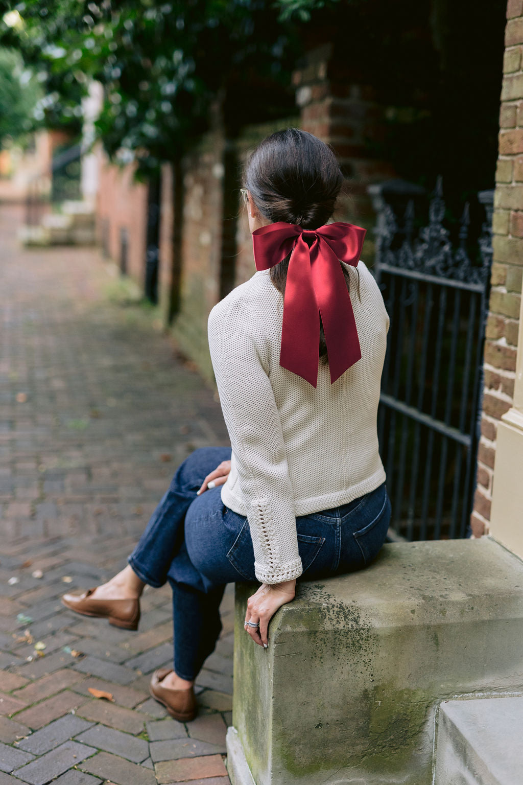 Oversized Bailee Signature Satin Bow Barrette
