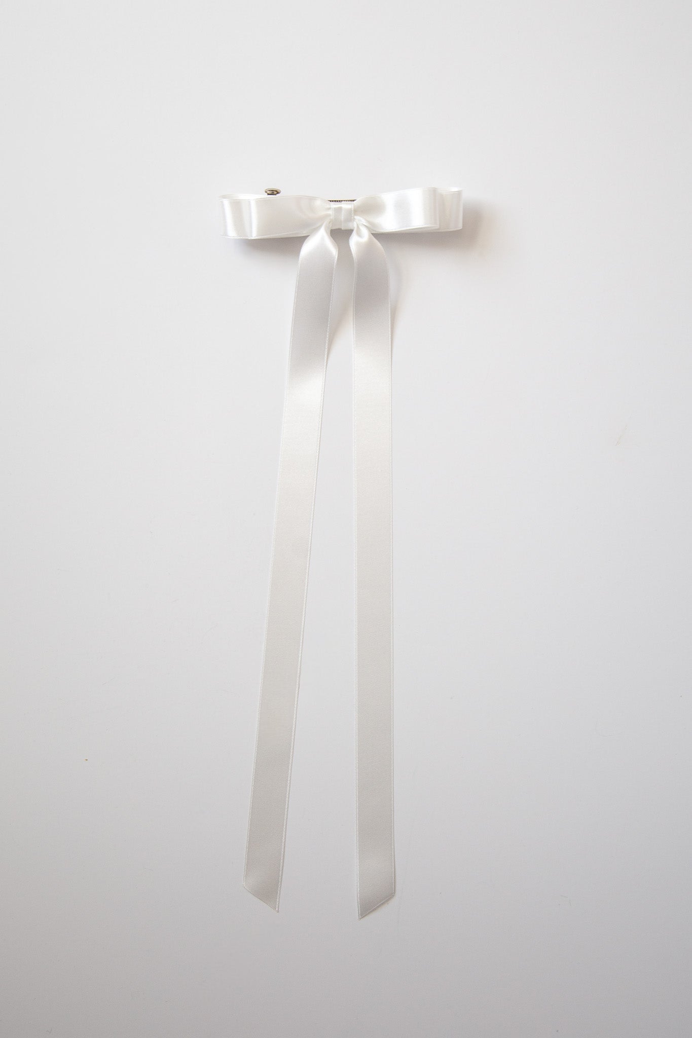 Micro Alice Signature Satin Bow Barrette