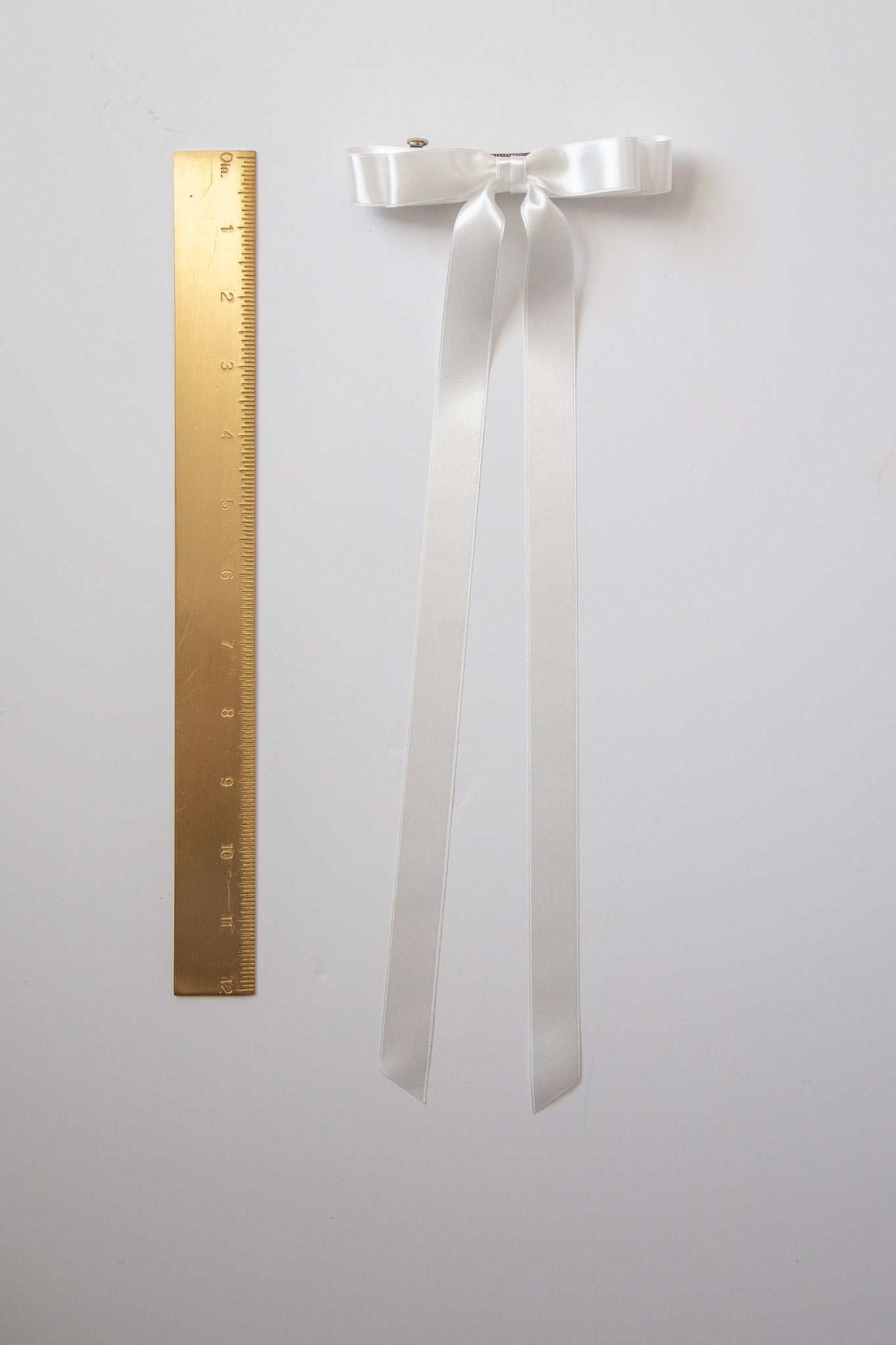 Micro Alice Signature Satin Bow Barrette