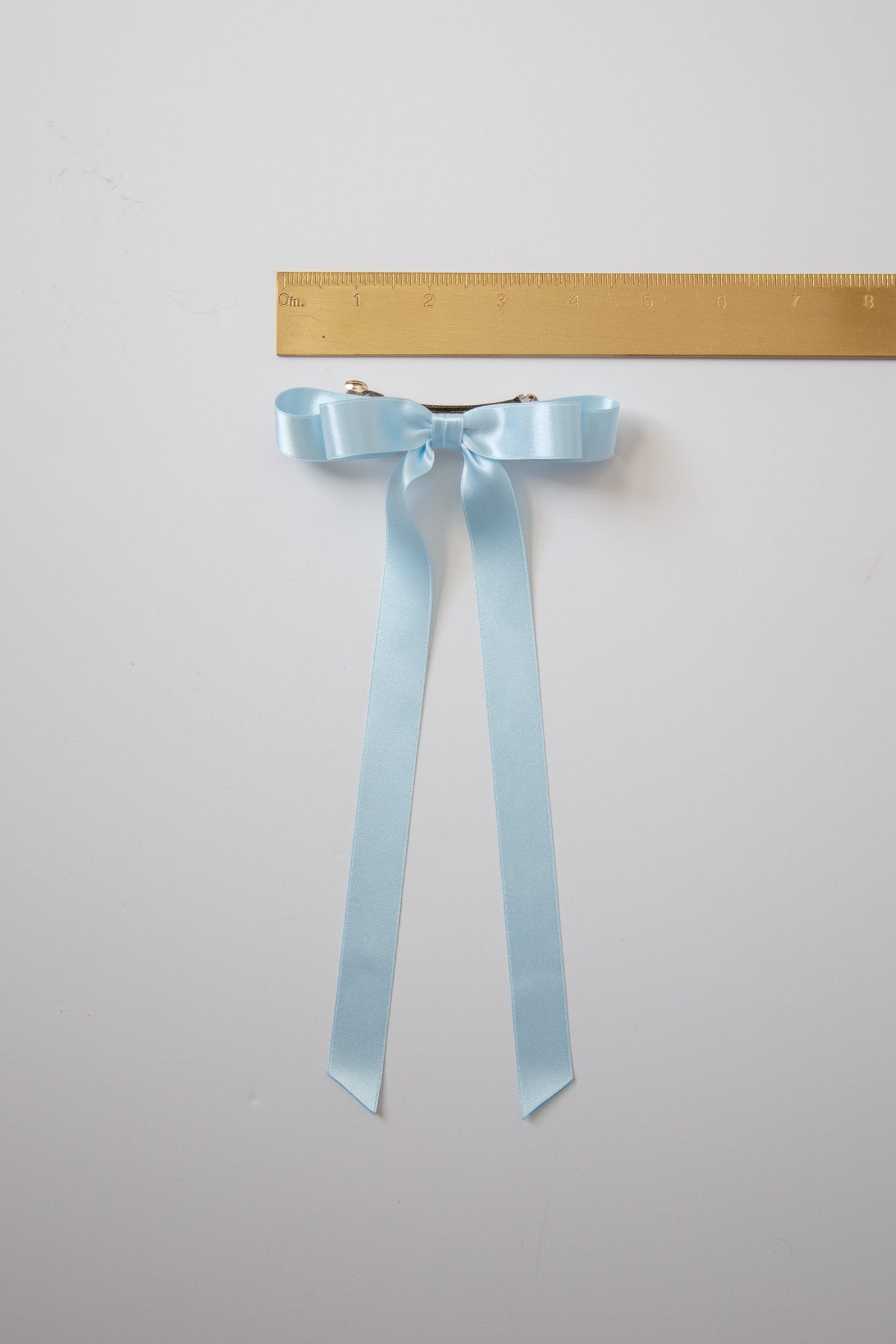 Micro Alice Signature Satin Bow Barrette