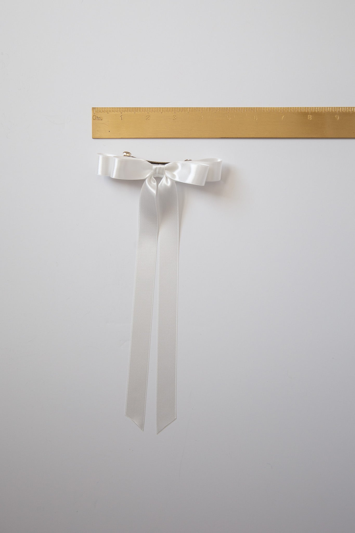 Micro Alice Signature Satin Bow Barrette