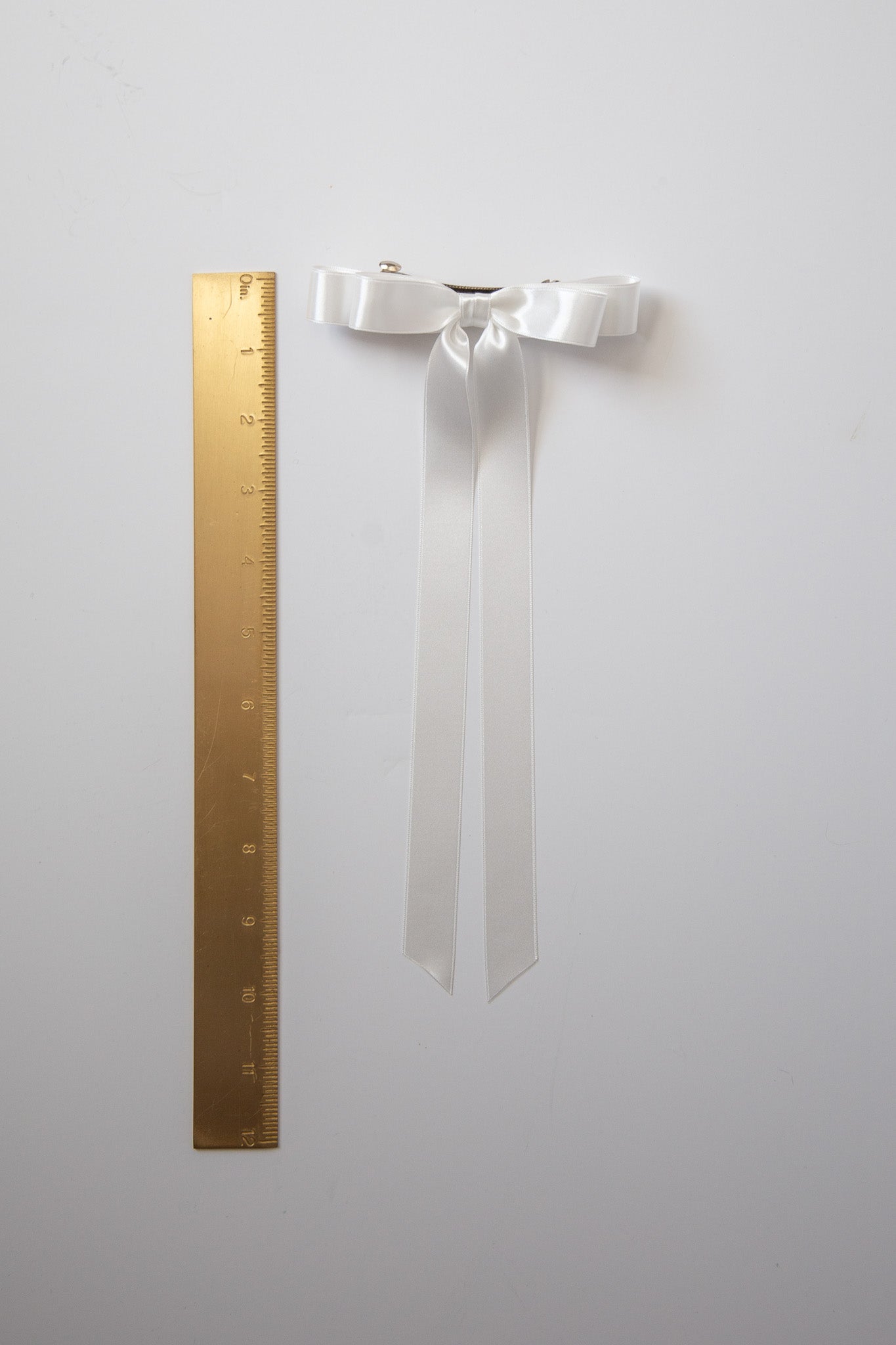 Micro Alice Signature Satin Bow Barrette