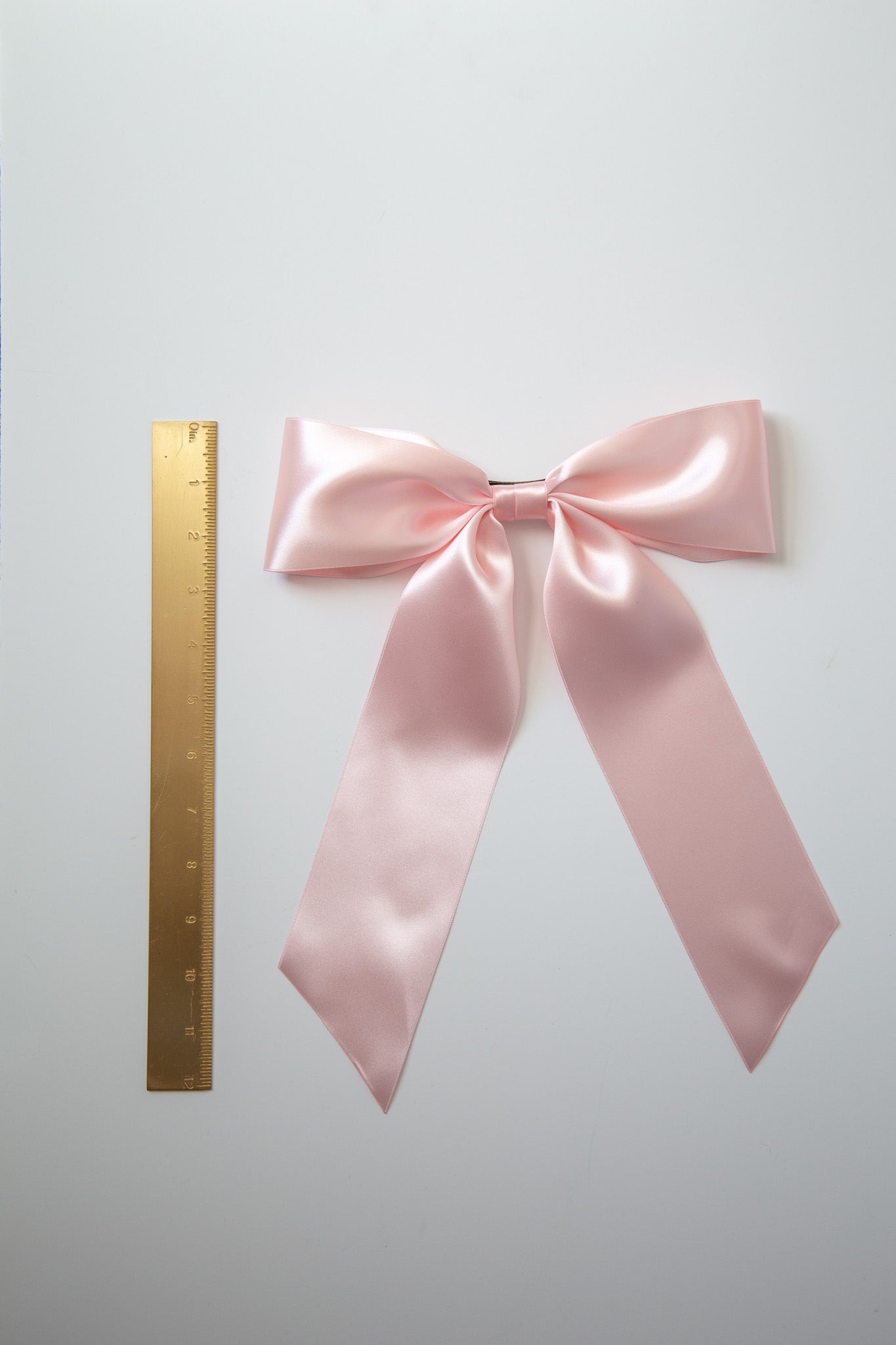 Oversized Bailee Signature Satin Bow Barrette