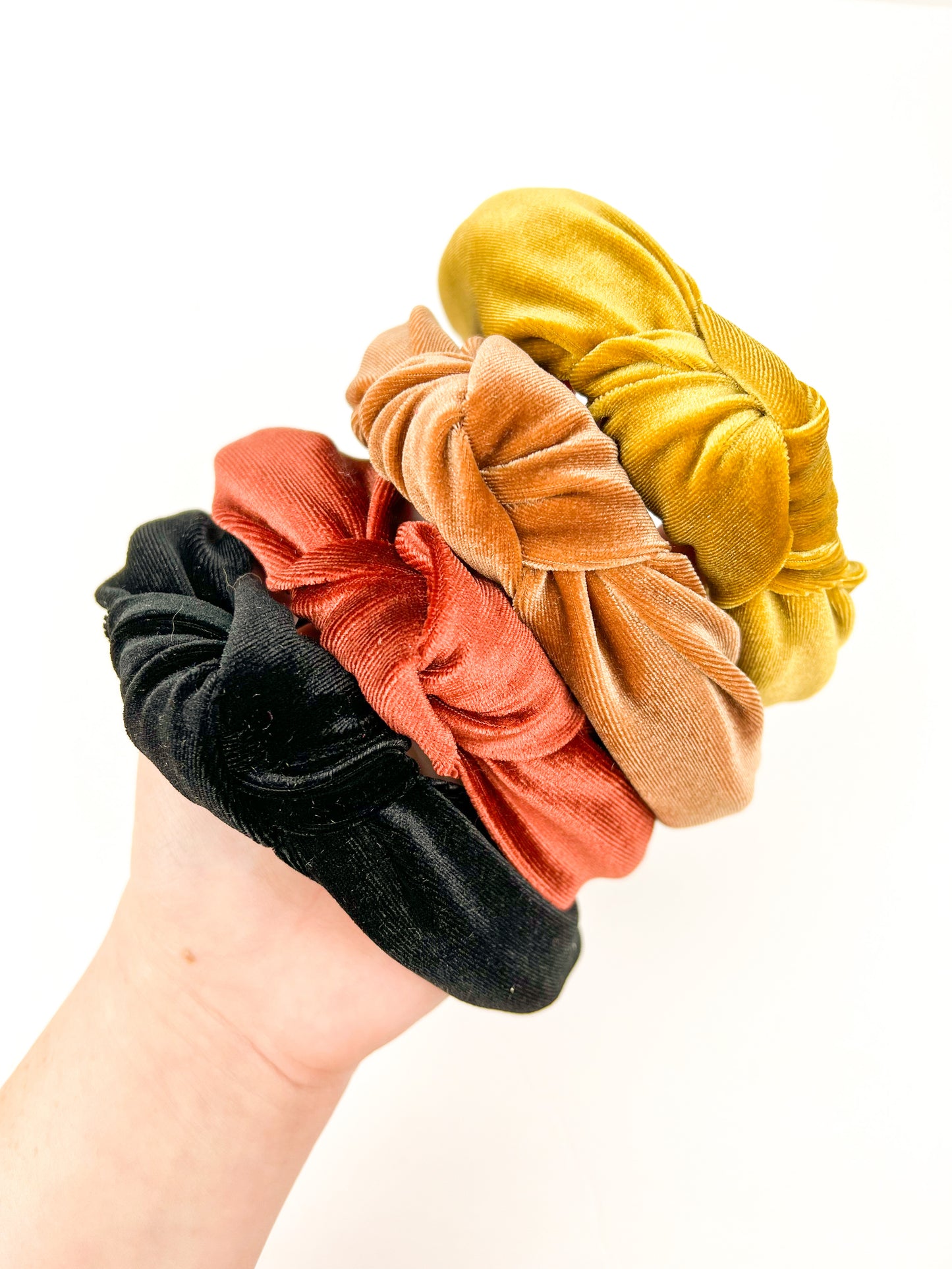 Velvet Top Knot Headband