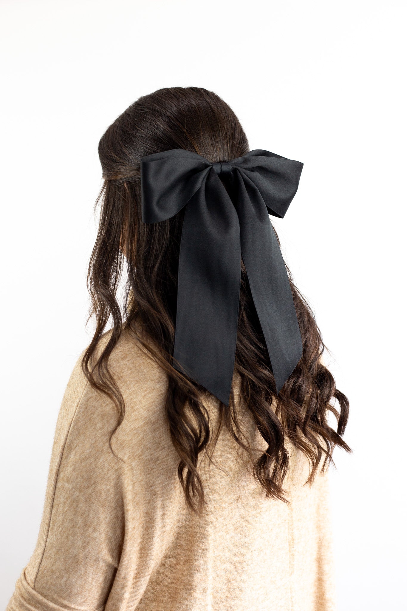Oversized Bailee Matte Satin Bow