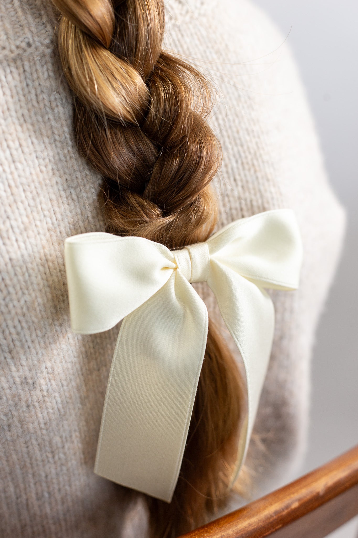 Delora Matte Satin Bow