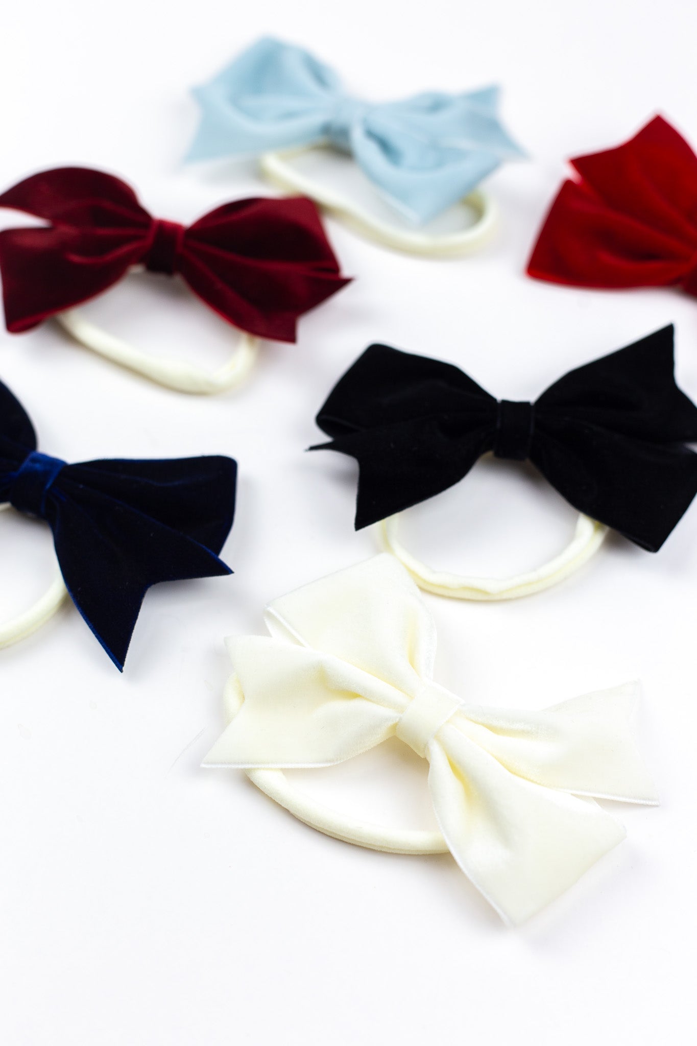 Anna Velvet Bow Baby Headband