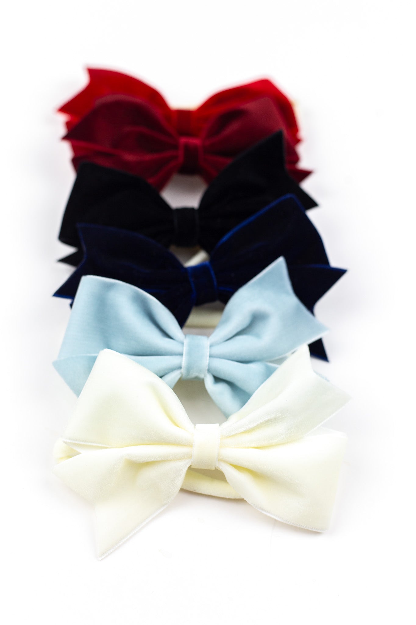 Anna Velvet Bow Baby Headband