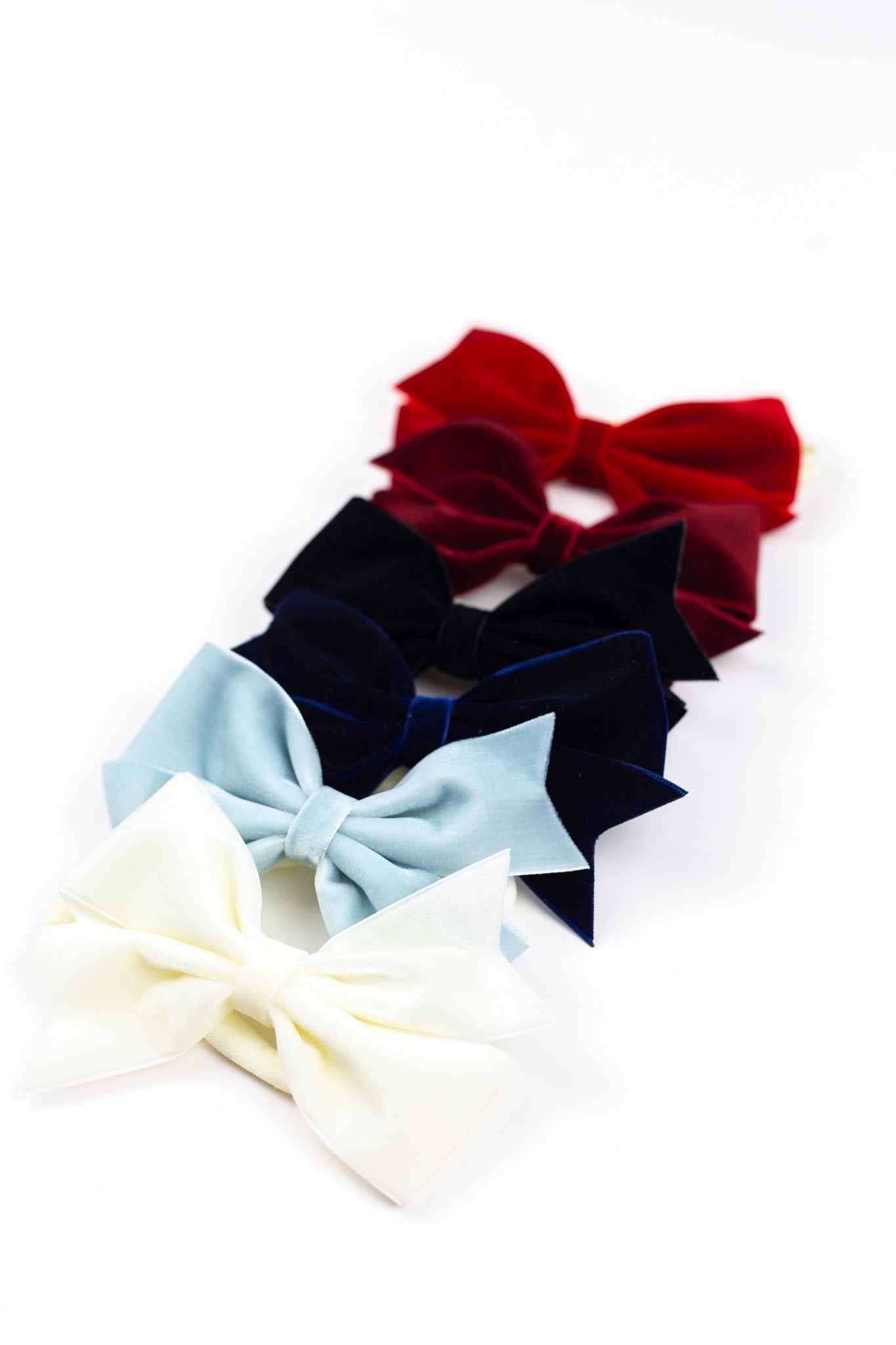 Anna Velvet Bow Baby Headband