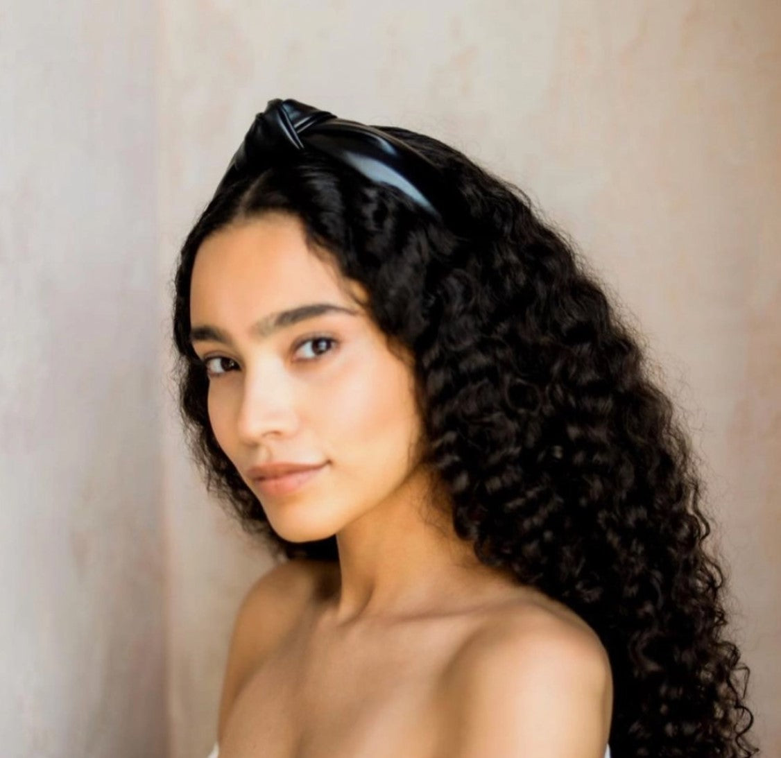 Vegan Leather Knotted Headband