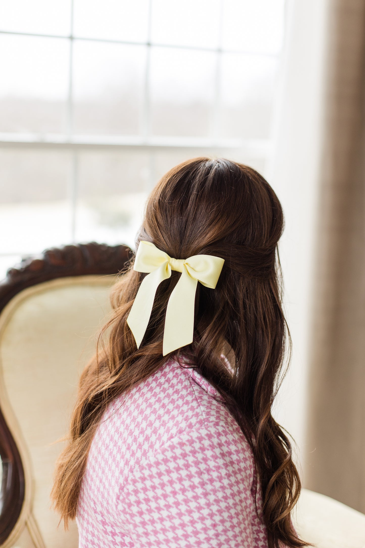 Delora Matte Satin Bow