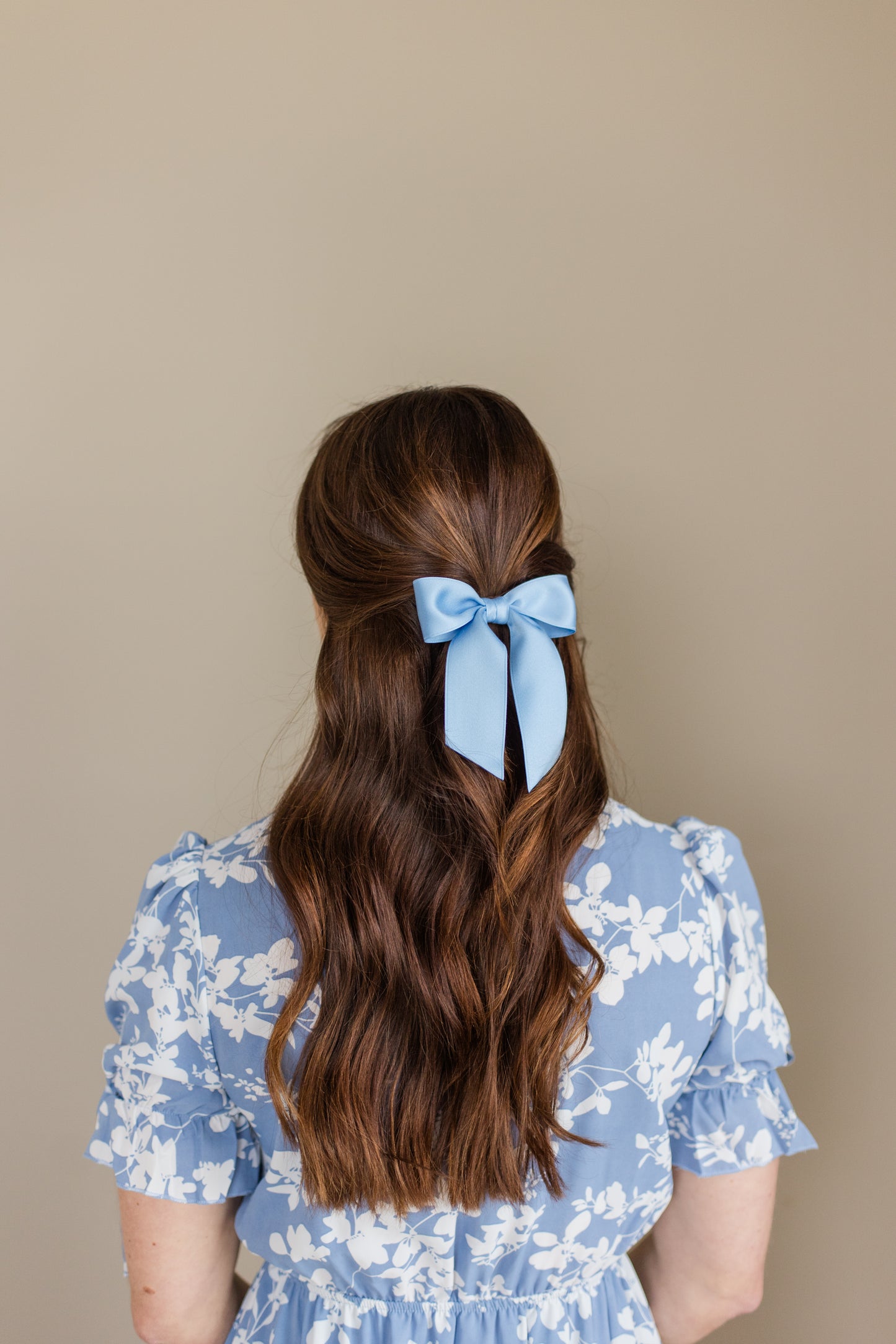 Delora Matte Satin Bow