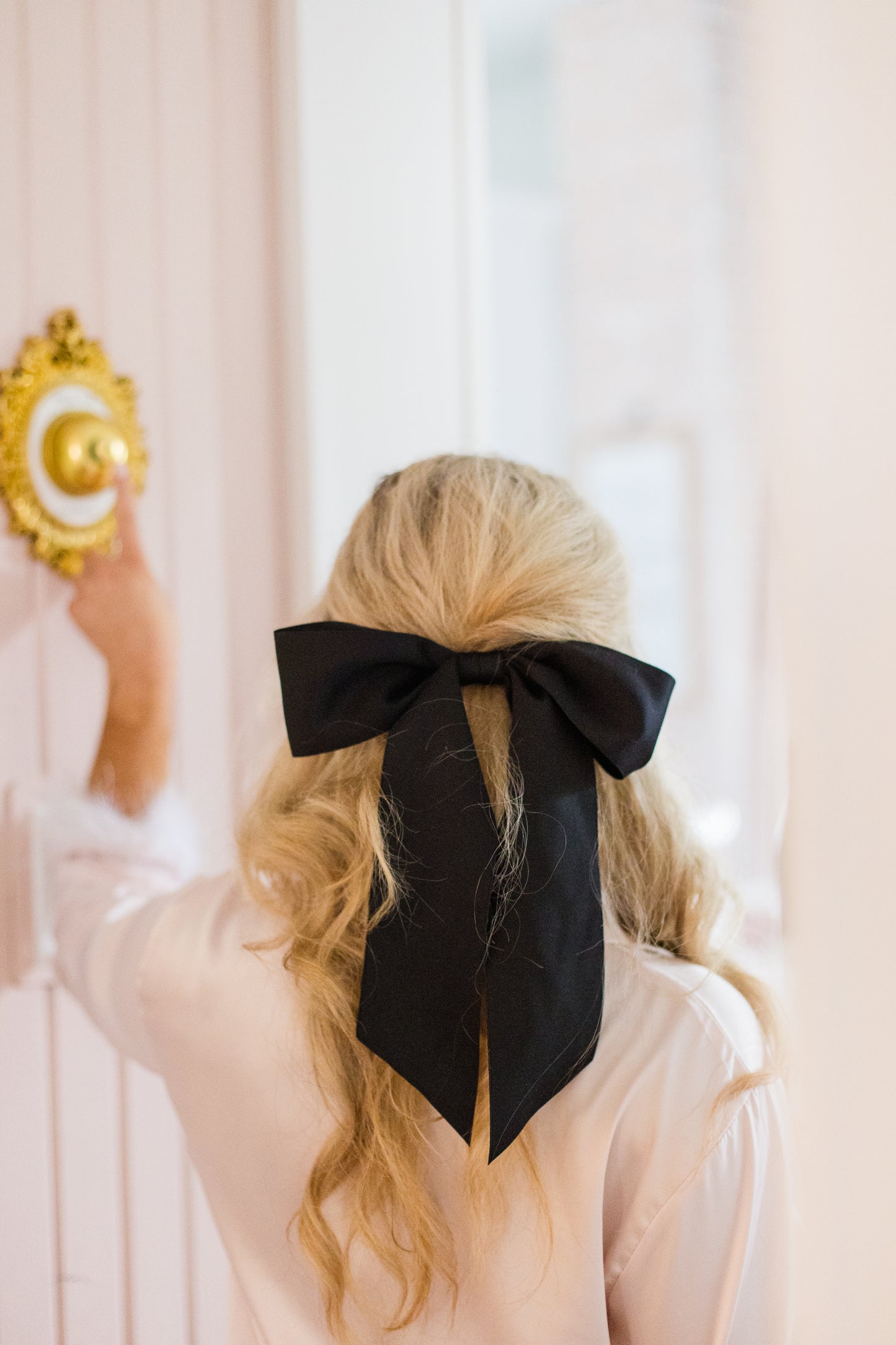 Oversized Bailee Matte Satin Bow