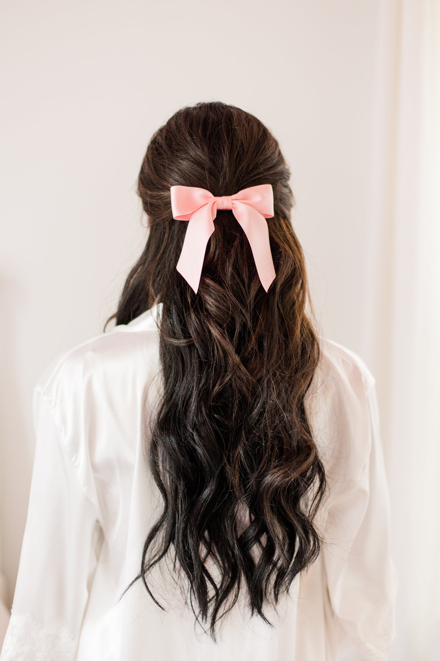 Delora Matte Satin Bow