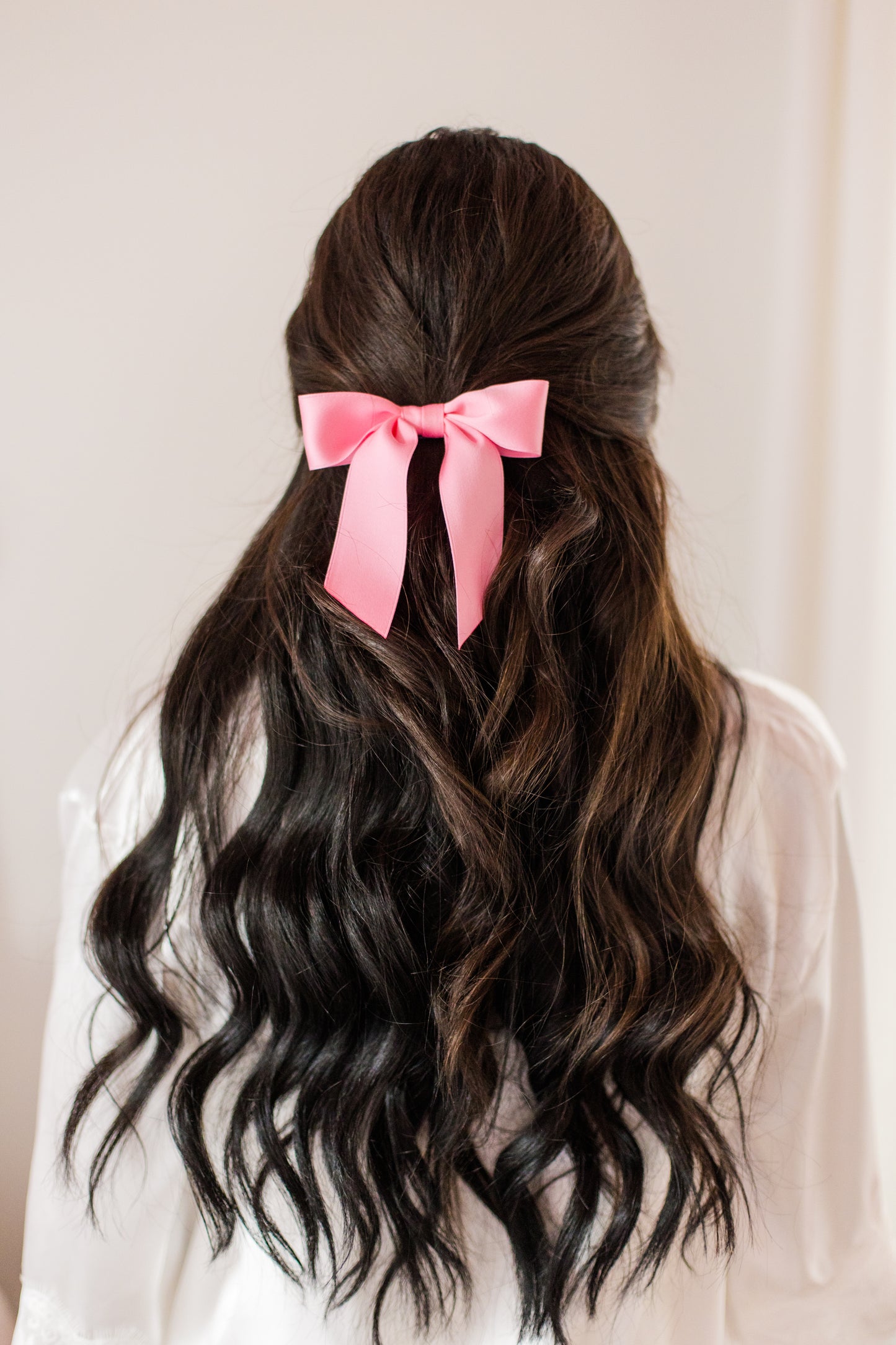 Delora Matte Satin Bow