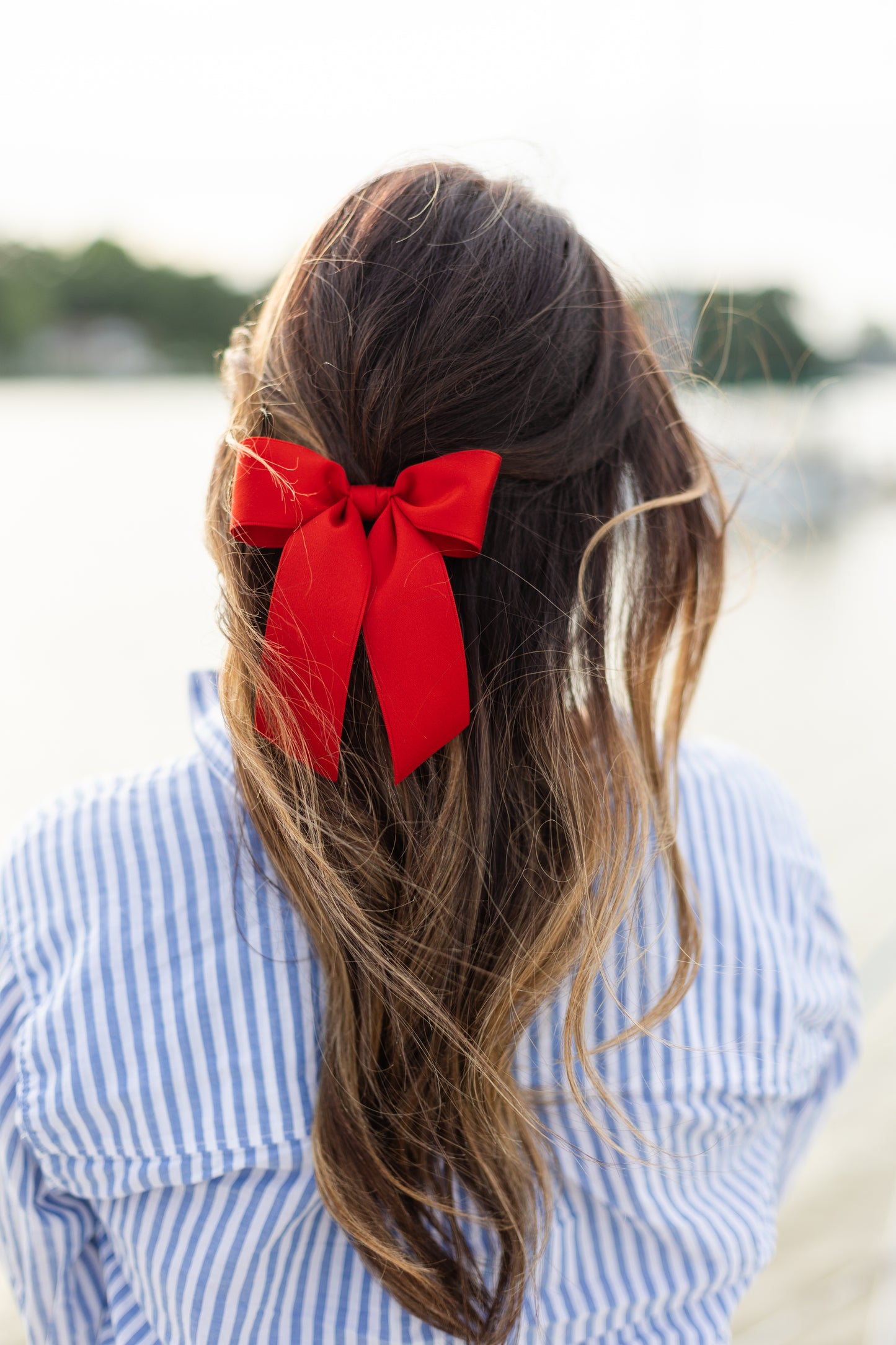 Delora Matte Satin Bow