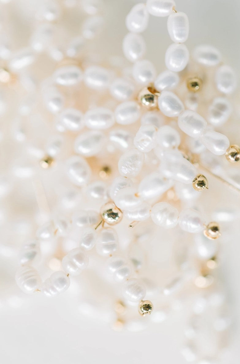 Petite Pearl Bow Earrings