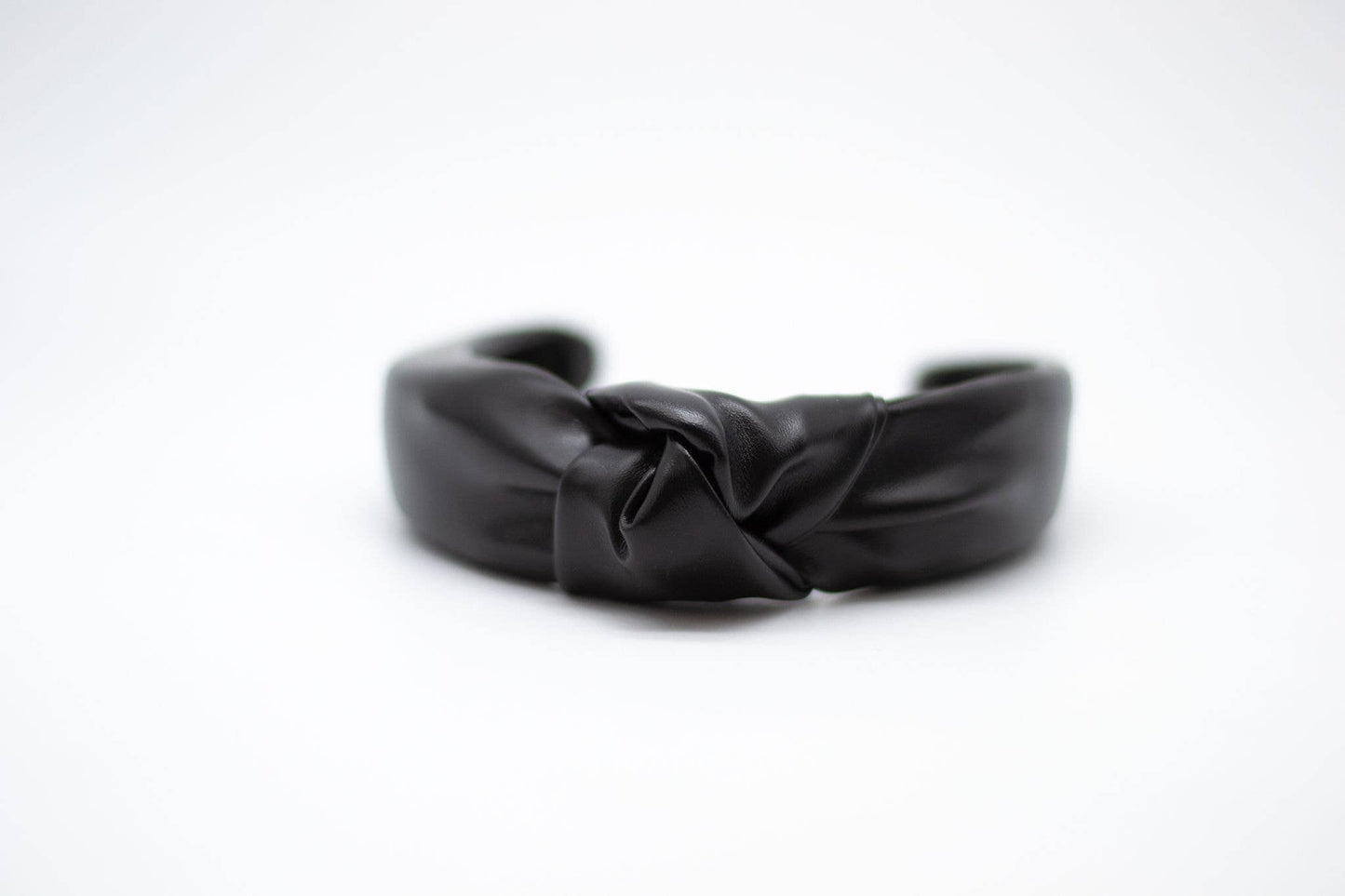 Vegan Leather Knotted Headband