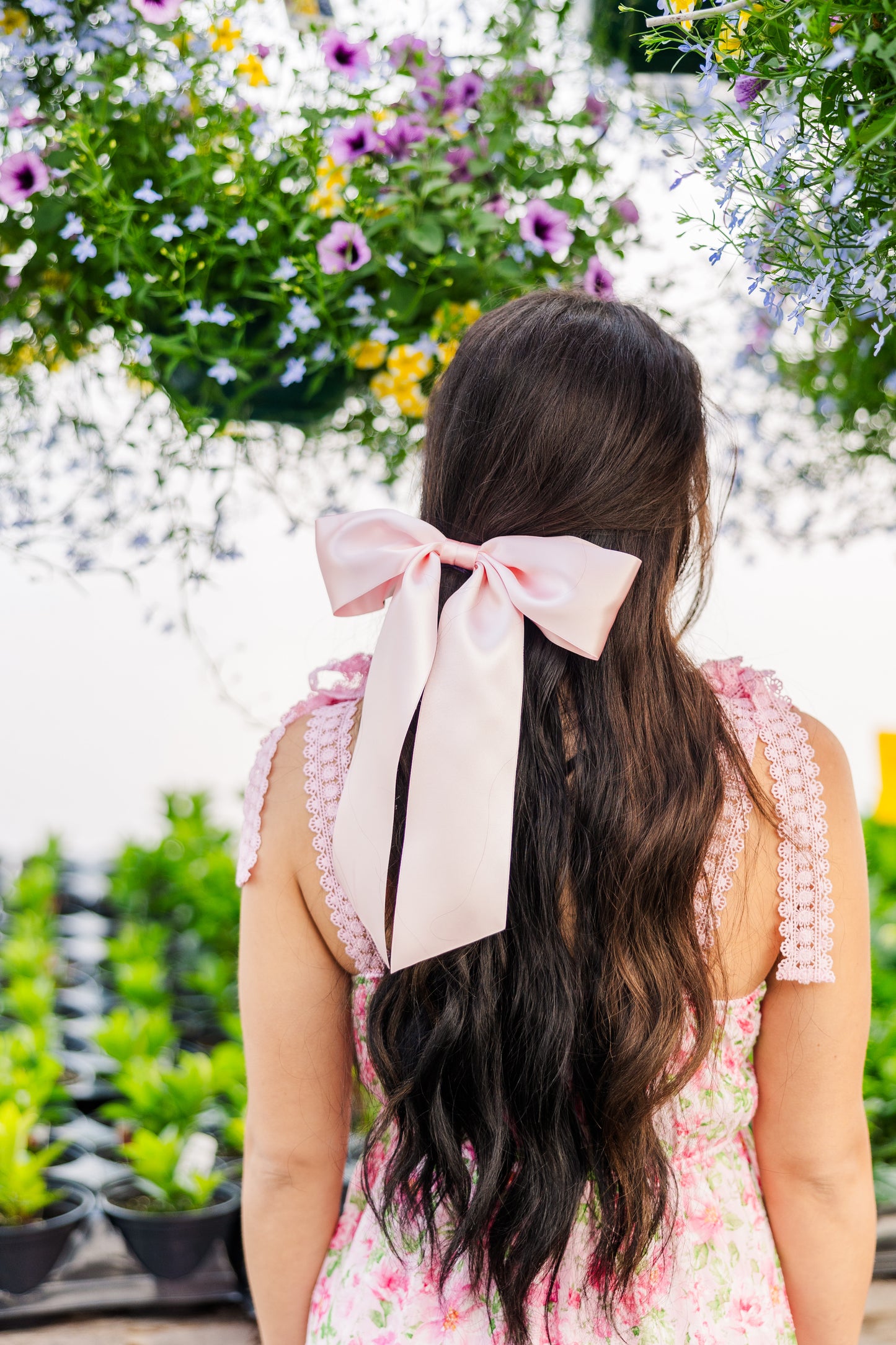 Oversized Bailee Signature Satin Bow Barrette