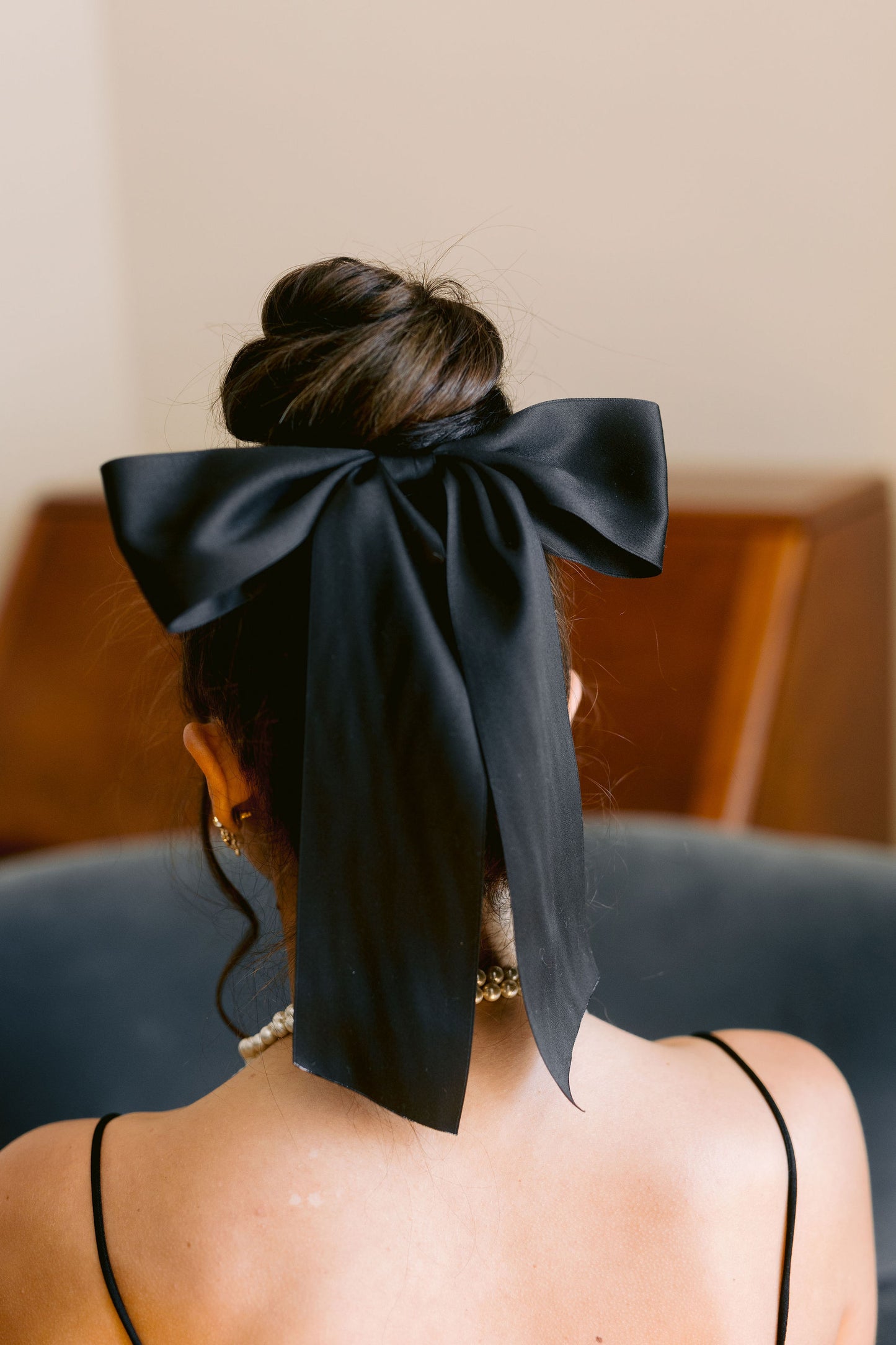 Oversized Bailee Matte Satin Bow