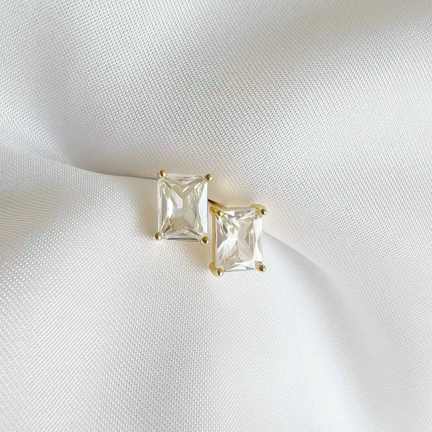 Goldie CZ Diamond Studs