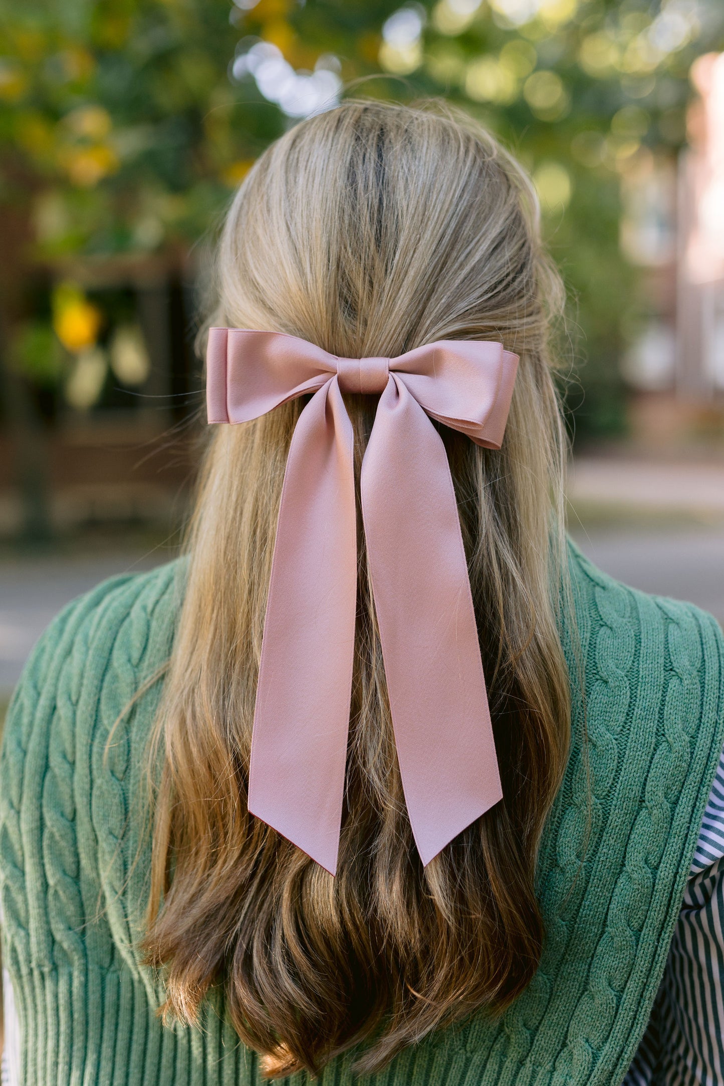 Oversized Stella Matte Satin Bow Fall 2024