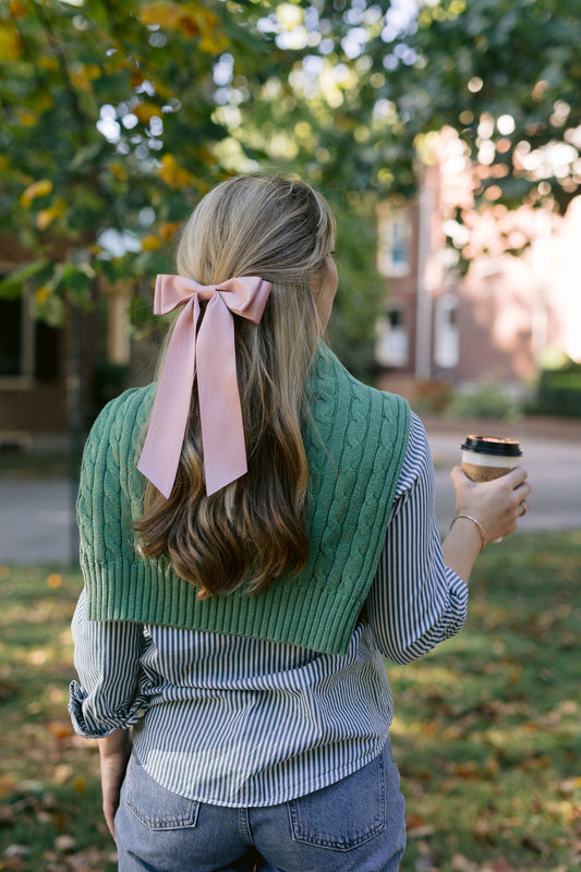 Oversized Stella Matte Satin Bow