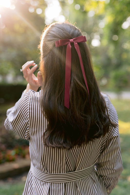 Micro Alice Matte Satin Bow