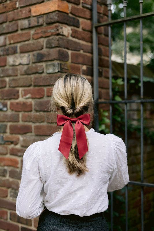 Bailee Matte Satin Bow