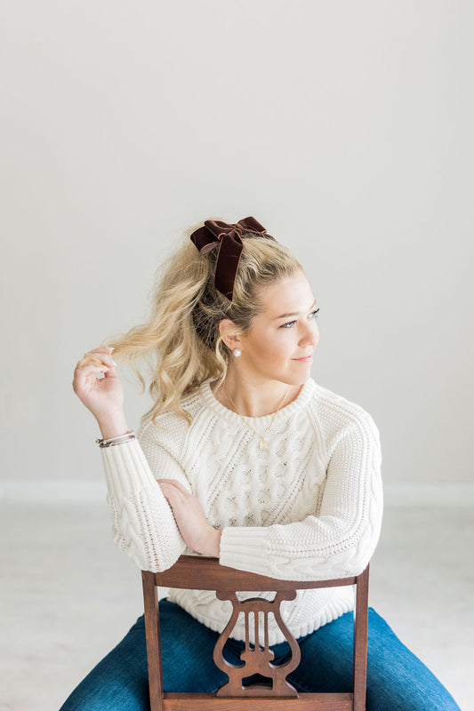 Judy Velvet Bow