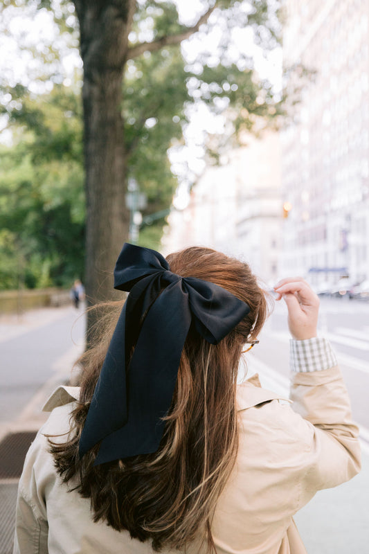Oversized Bailee Matte Satin Bow