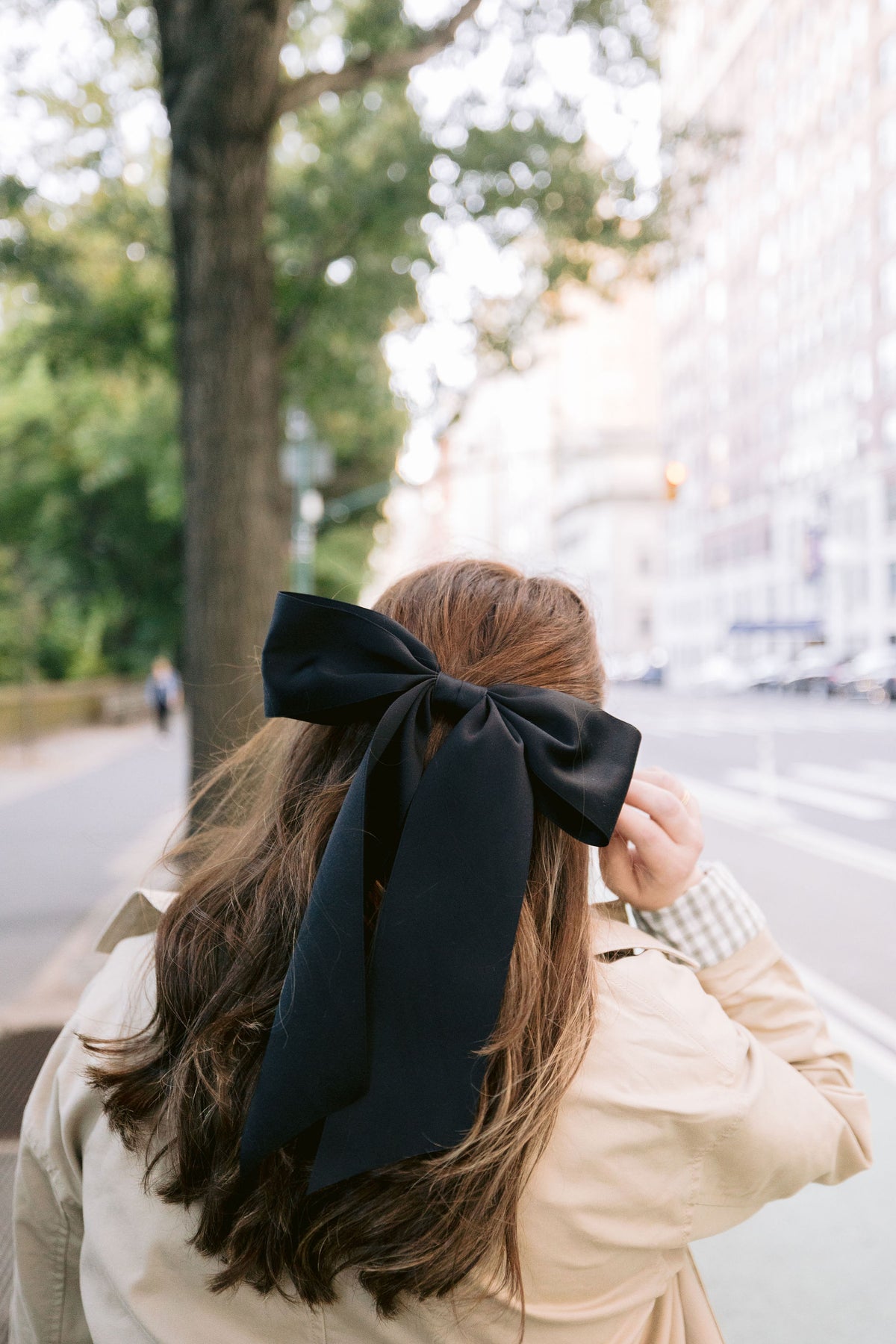 Oversized Bailee Matte Satin Bow