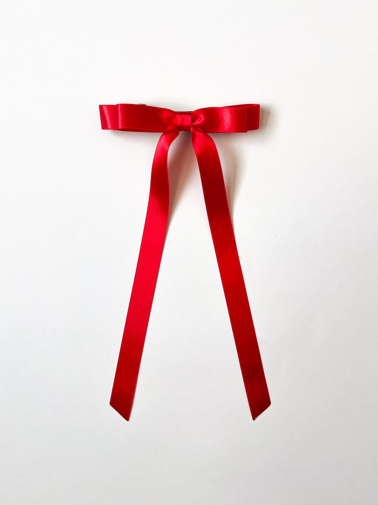 Micro Alice Signature Satin Bow Barrette