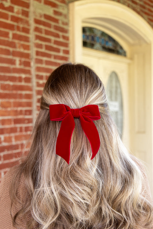 Delora Velvet Bow