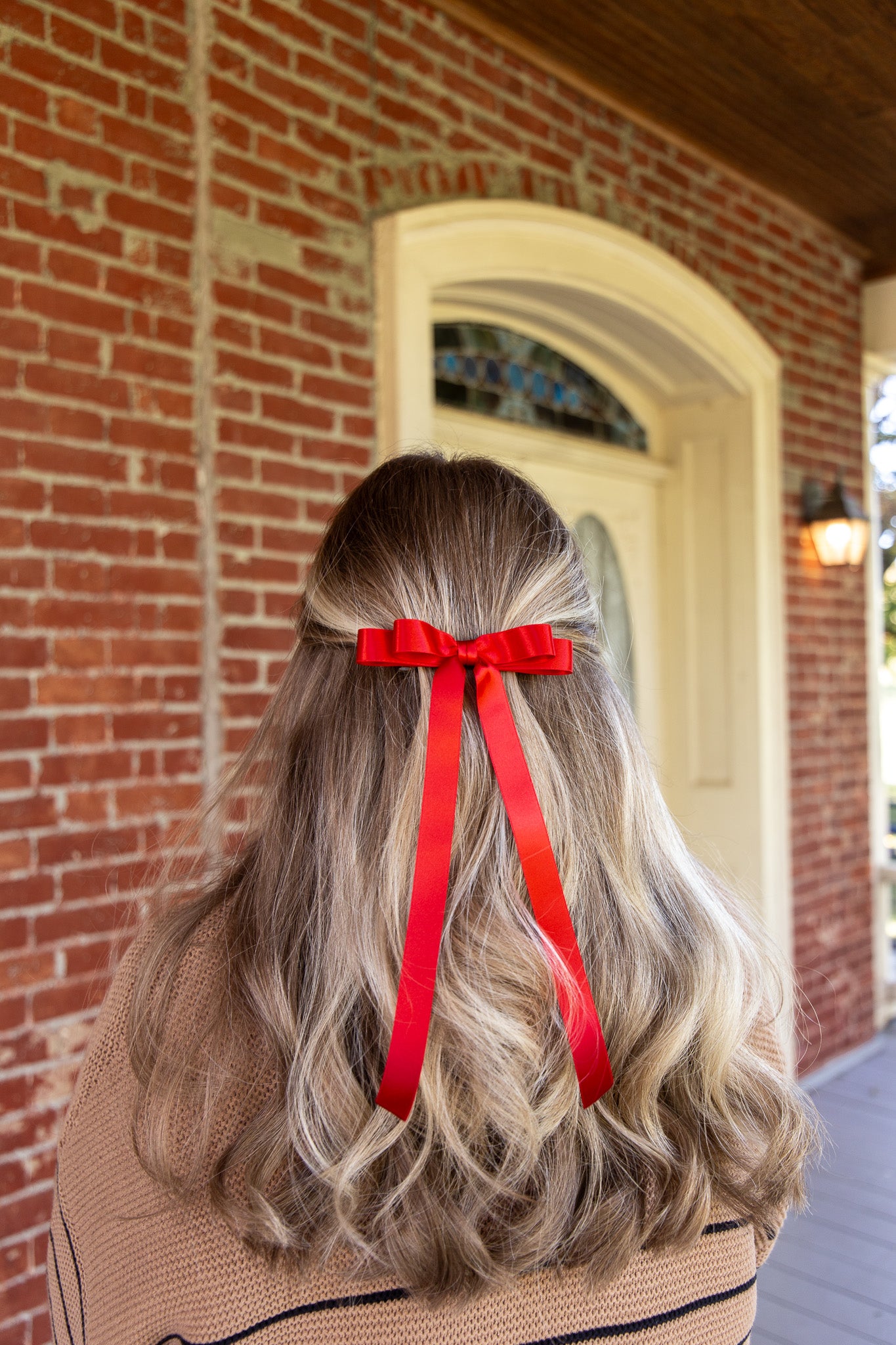 Micro Alice Signature Satin Bow Barrette