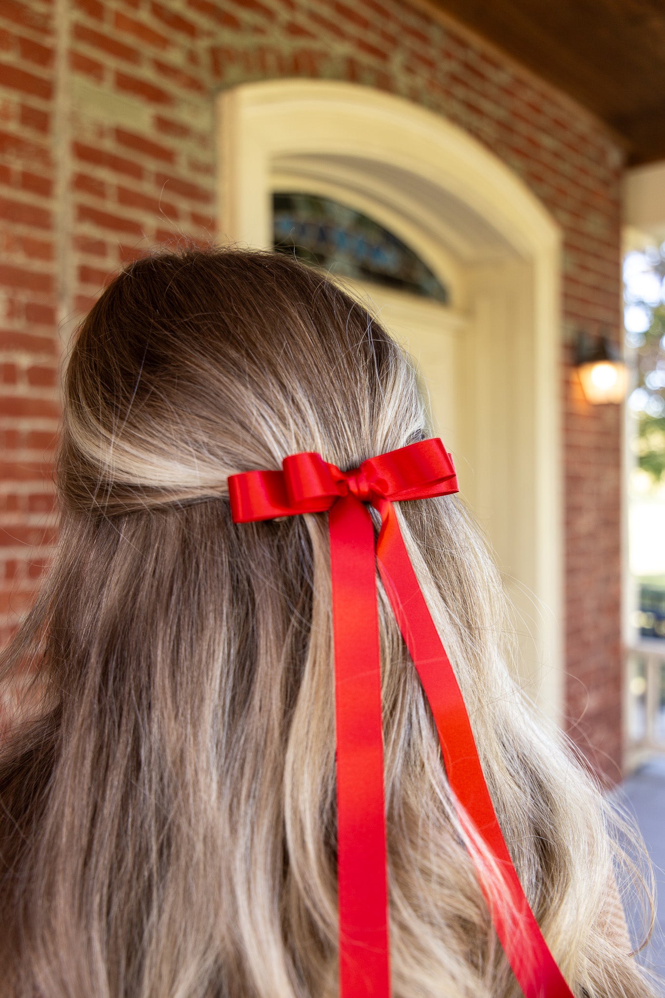 Micro Alice Signature Satin Bow Barrette