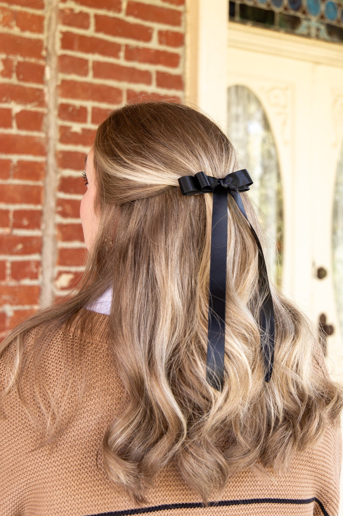 Micro Alice Signature Satin Bow Barrette
