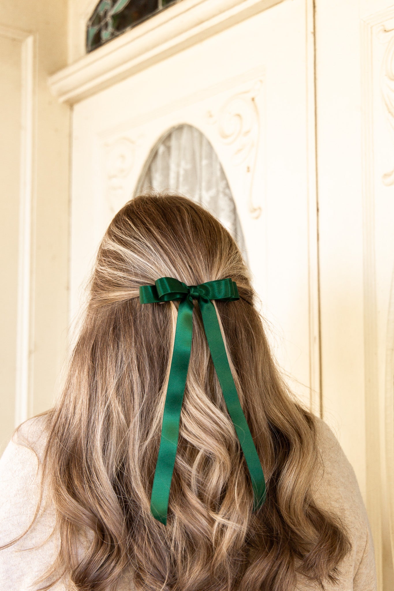 Micro Alice Signature Satin Bow Barrette