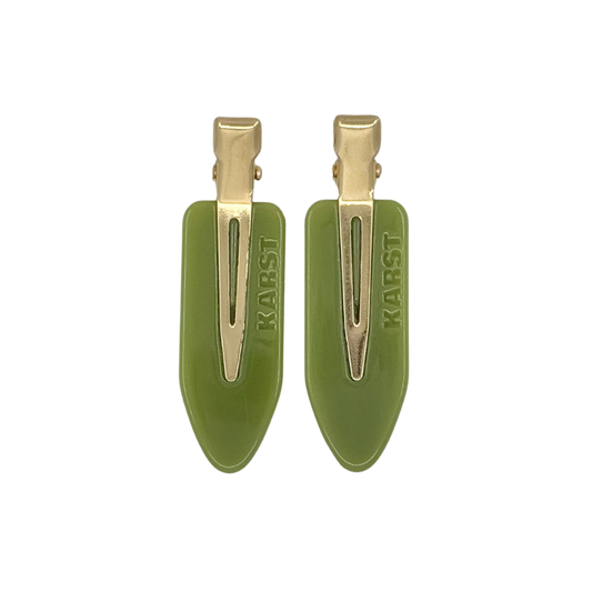 Olive Green Creaseless Clip Set