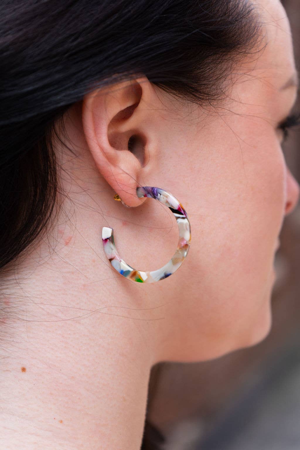 Camy Multicolor Hoop Earrings