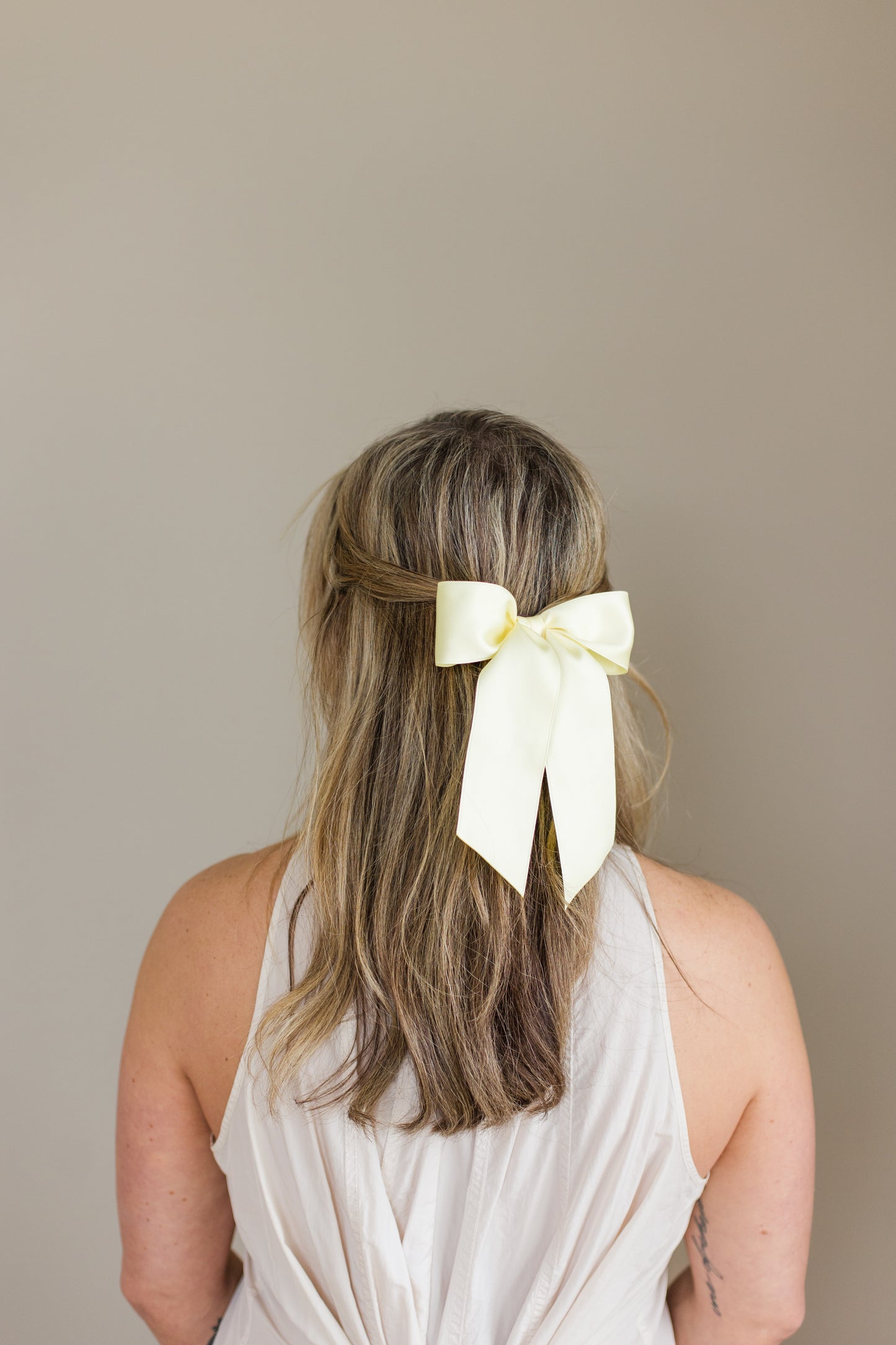 Bailee Matte Satin Bow