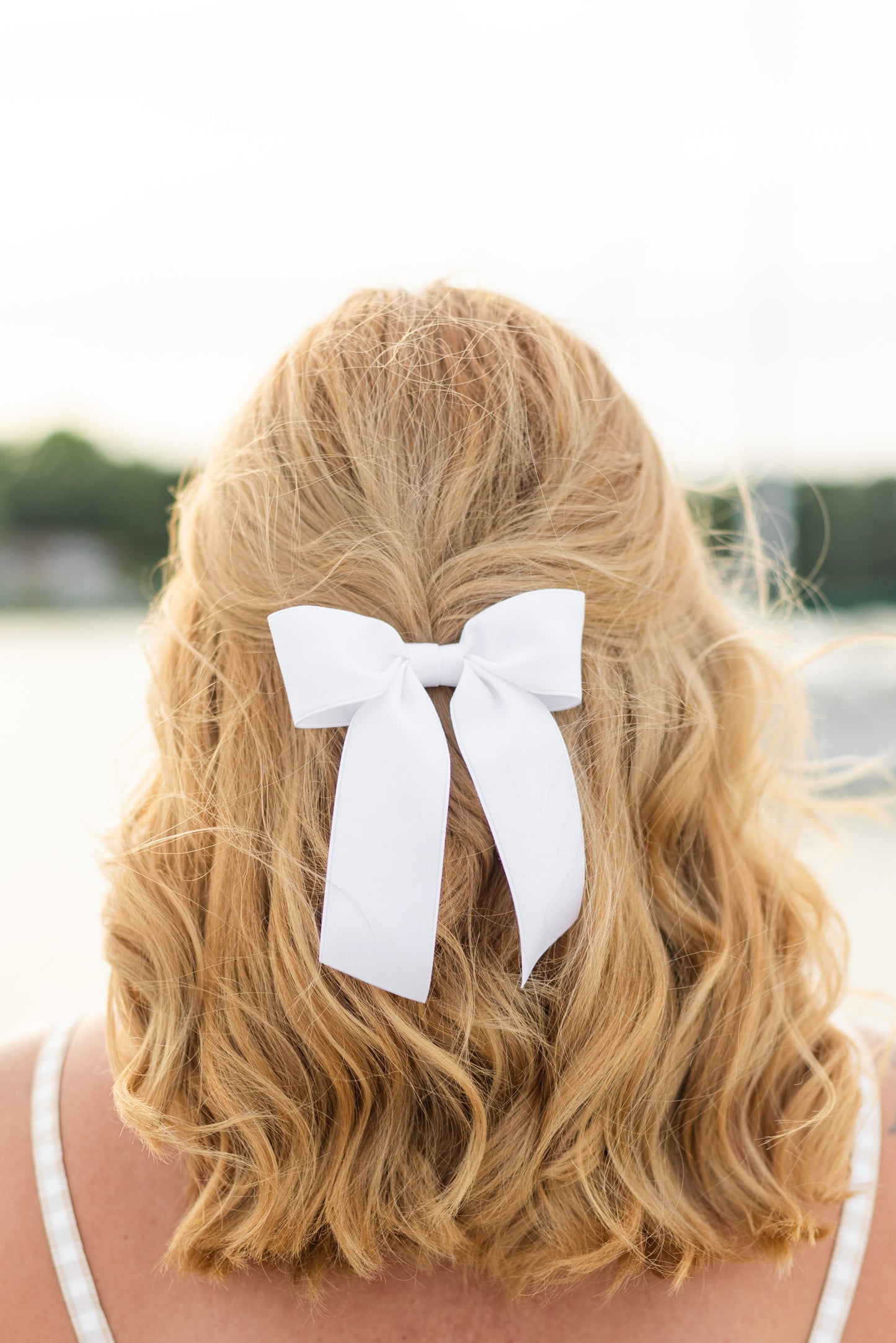 Delora Matte Satin Bow