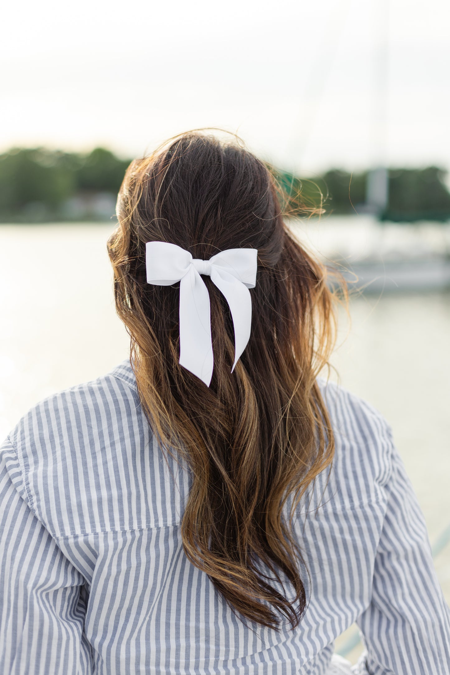 Delora Matte Satin Bow